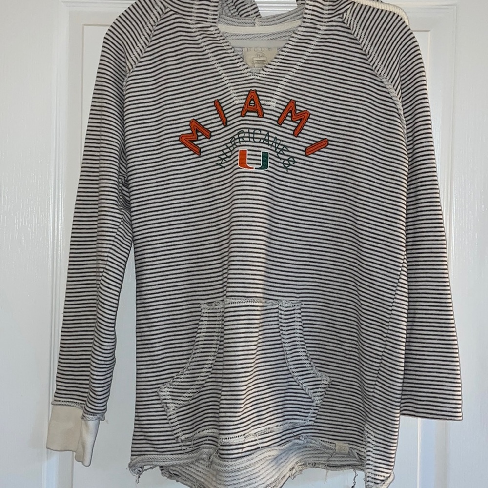 Miami Hurricane Tunic hooded pullover